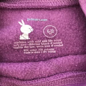 primary.com Shirts & Tops - Baby lavender sweatshirt primary.com Shirts & Tops - Baby lavender sweatshirt